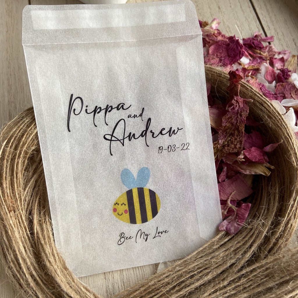 Confetti Packets - Buzzy Bee Design 3 - Confetti Bee