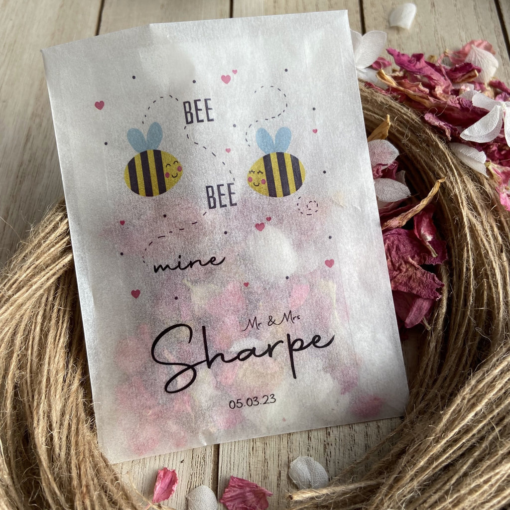 Confetti Packets - Buzzy Bee Design 4 - Confetti Bee