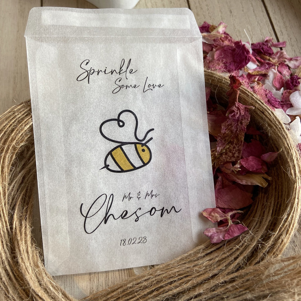 Confetti Packets - Buzzy Bee Design 5 - Confetti Bee