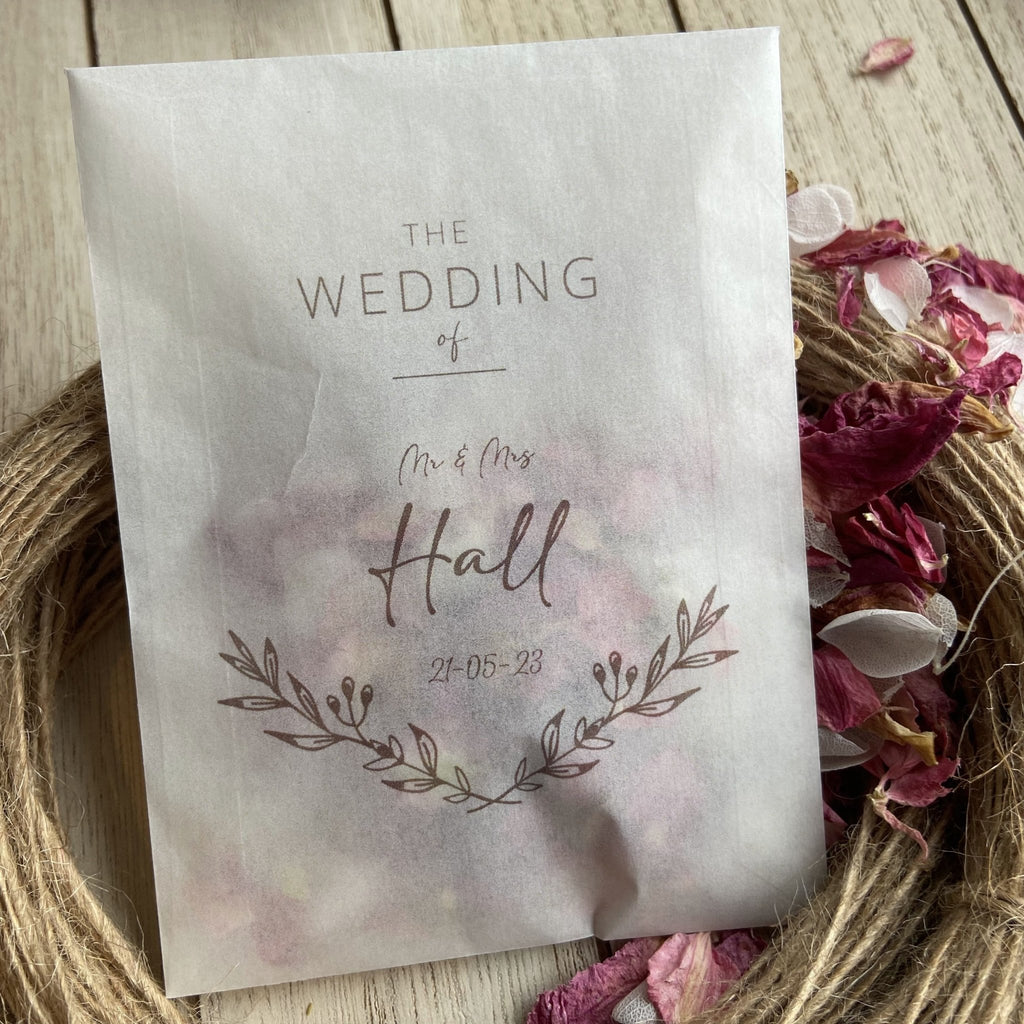 Confetti Packets - Elegant Design 2 - Confetti Bee