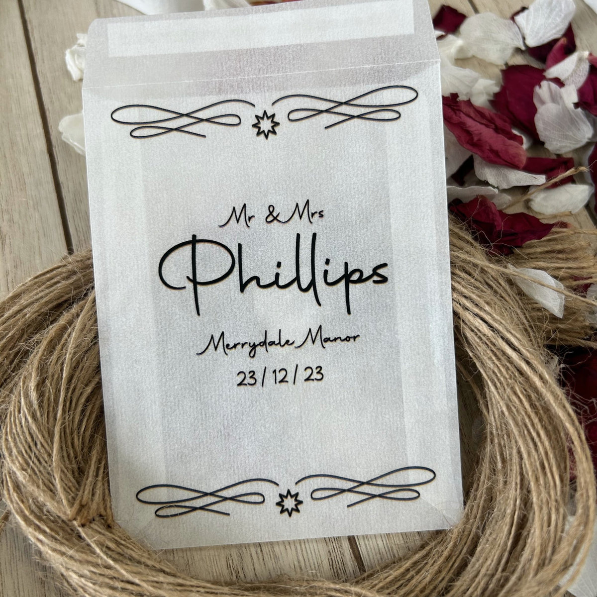 Personalised Confetti Packets - Festive Design 2 | Confetti Bee