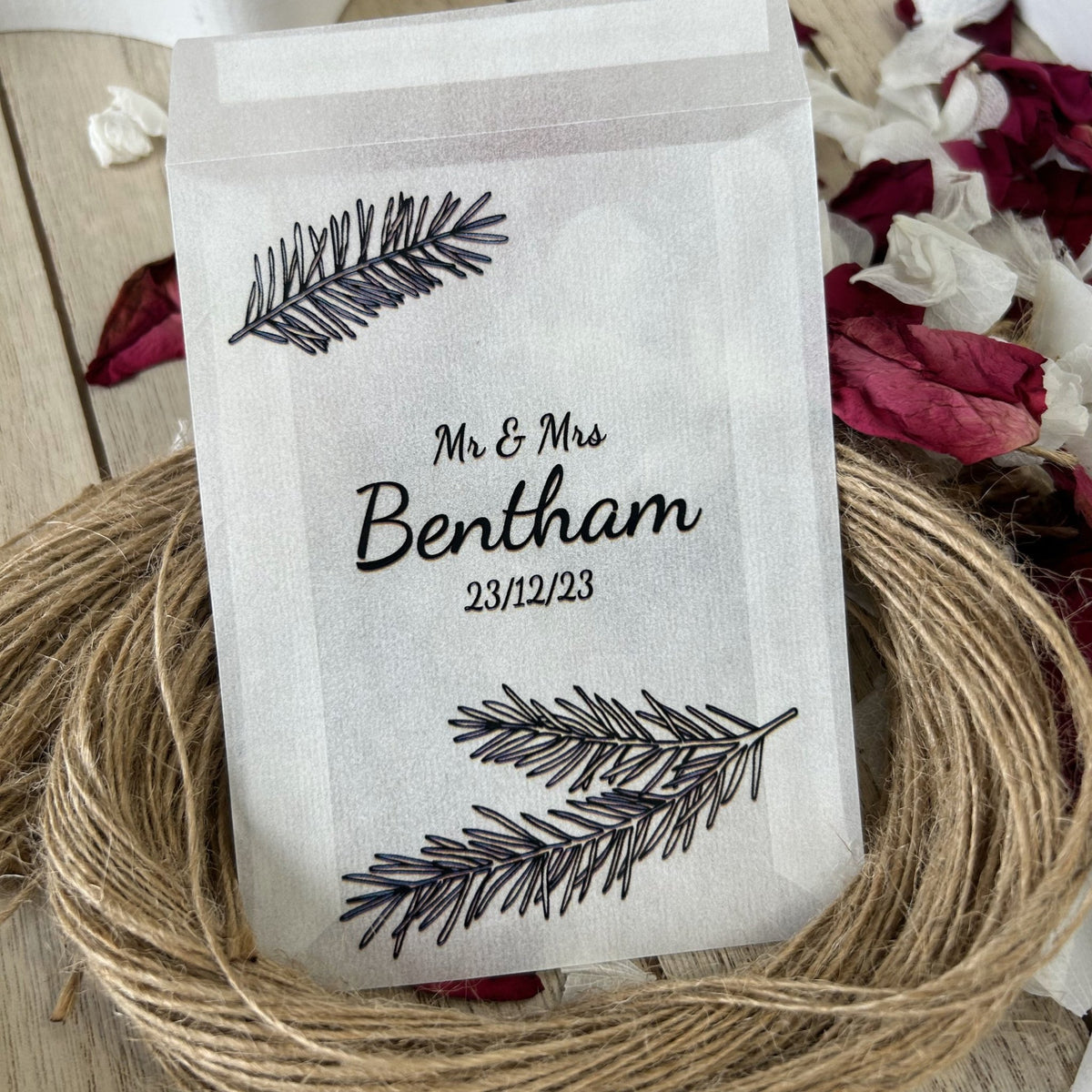Confetti Sample Personalised Confetti Packets - Festive Design 5 | Confetti Bee
