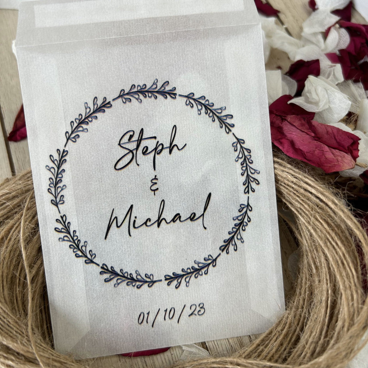 Confetti Sample Personalised Confetti Packets - Festive Design 6 | Confetti Bee
