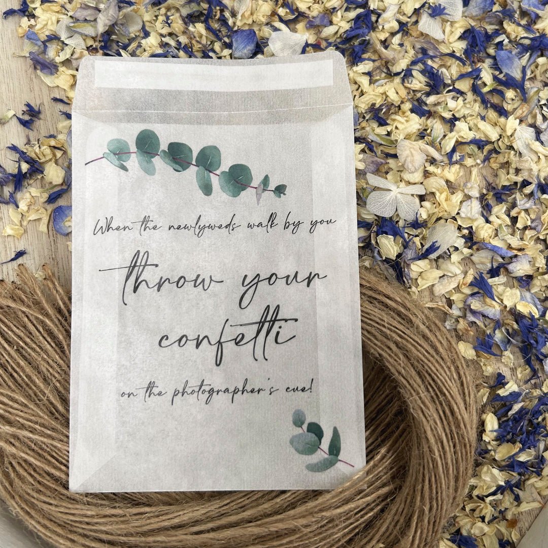 Confetti Sample Confetti Packets - Photographer's Cue Design 1 | Confetti Packets ...
