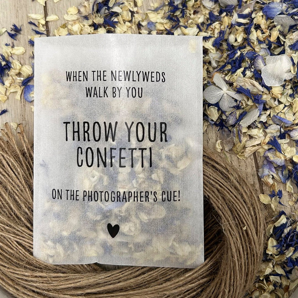 Confetti Packets - Photographer's Cue Design 6 - Confetti Bee