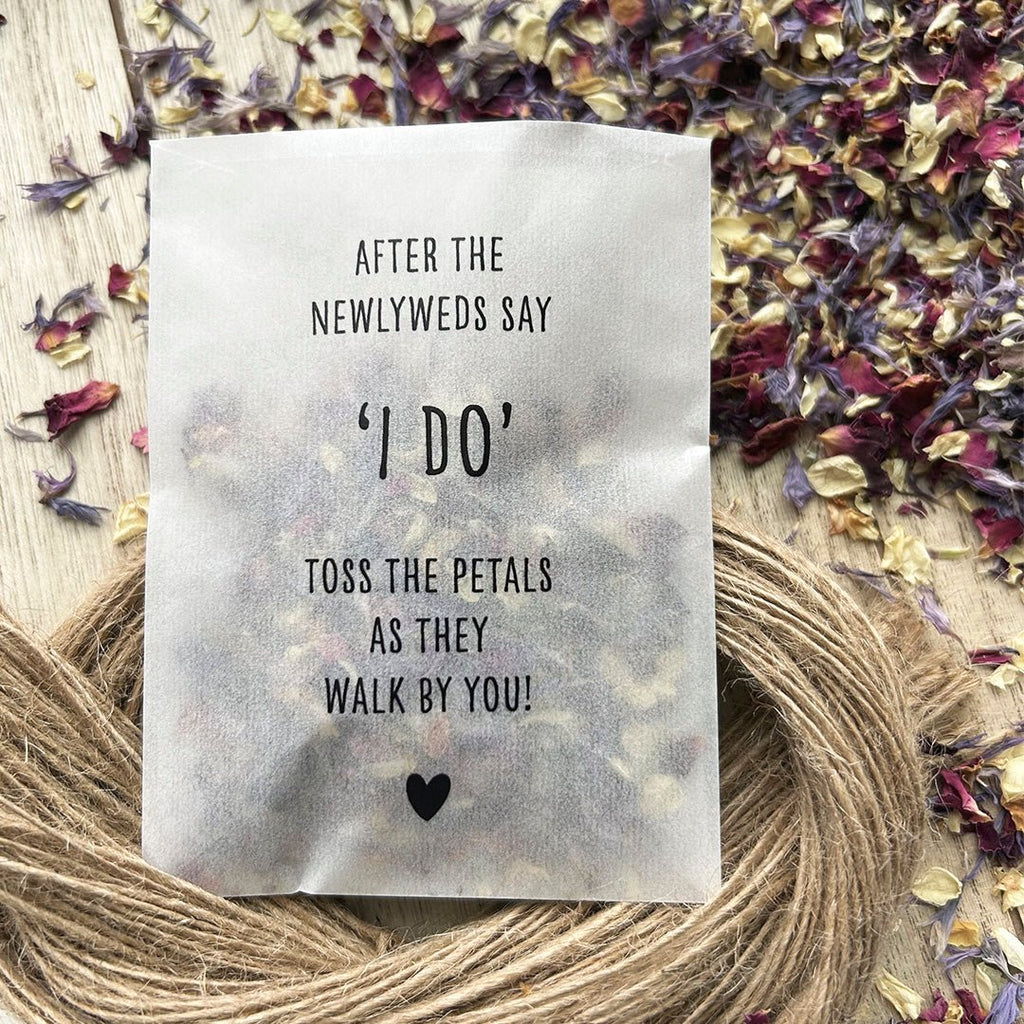 Confetti Packets - Say I Do Design 6 - Confetti Bee