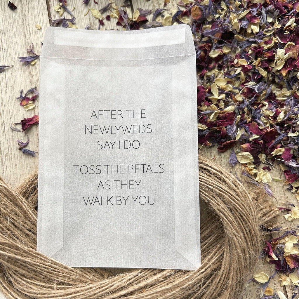 Confetti Packets - Say I Do Design 7 - Confetti Bee