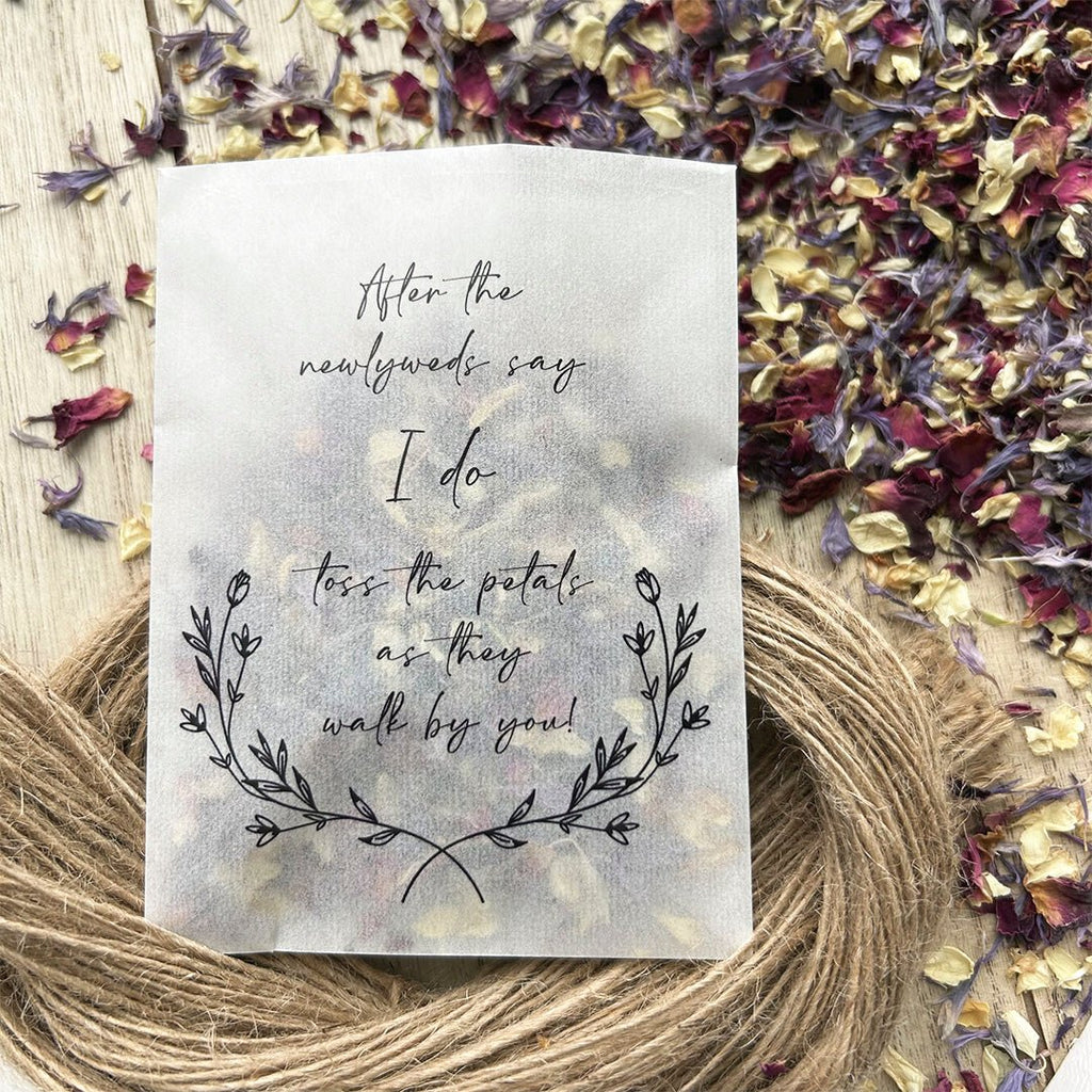 Confetti Packets - Say I Do Design 8 - Confetti Bee