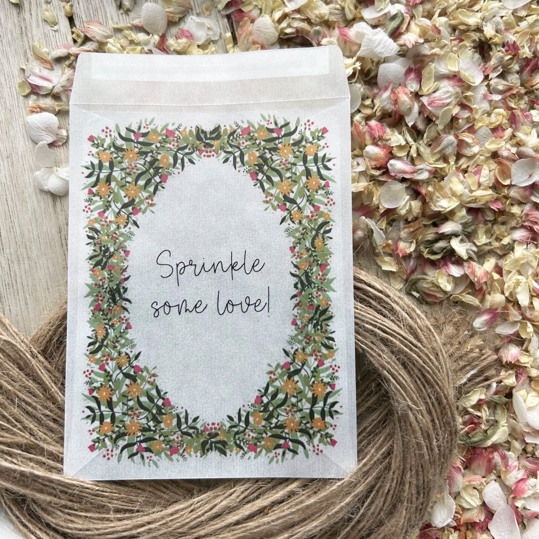 Confetti Sample Confetti Packets - Sprinkle Some Love Design 5 | Confetti Packets ...