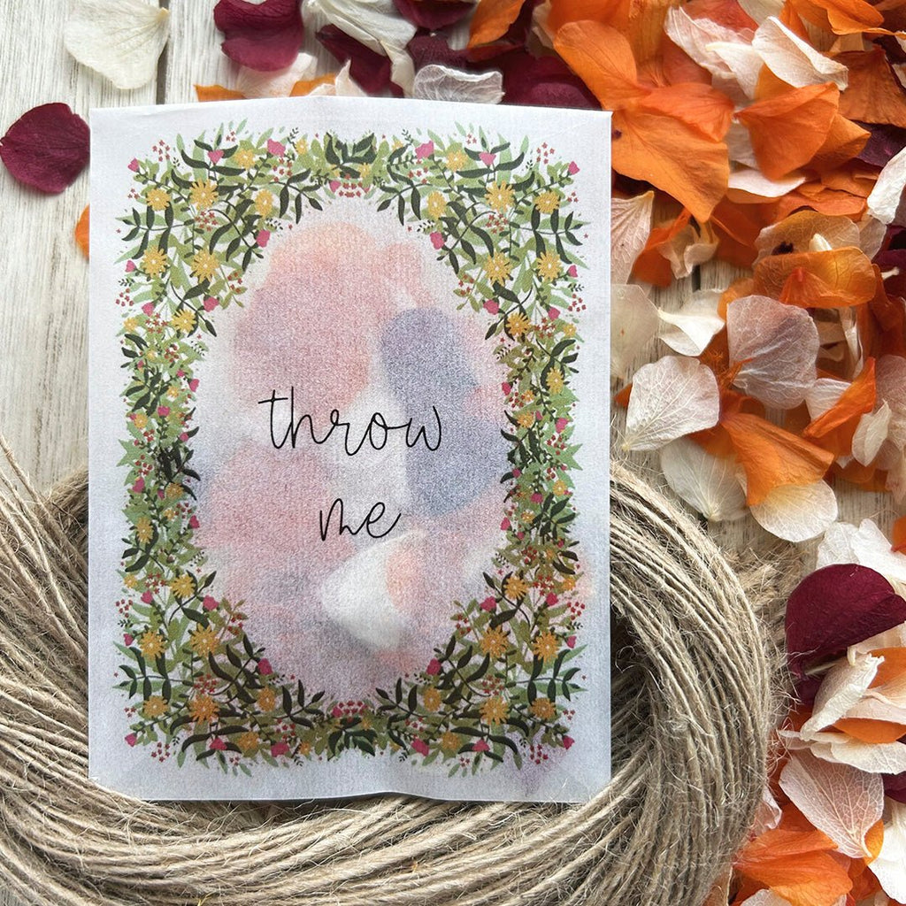 Confetti Packets - Throw Me Design 5 - Confetti Bee