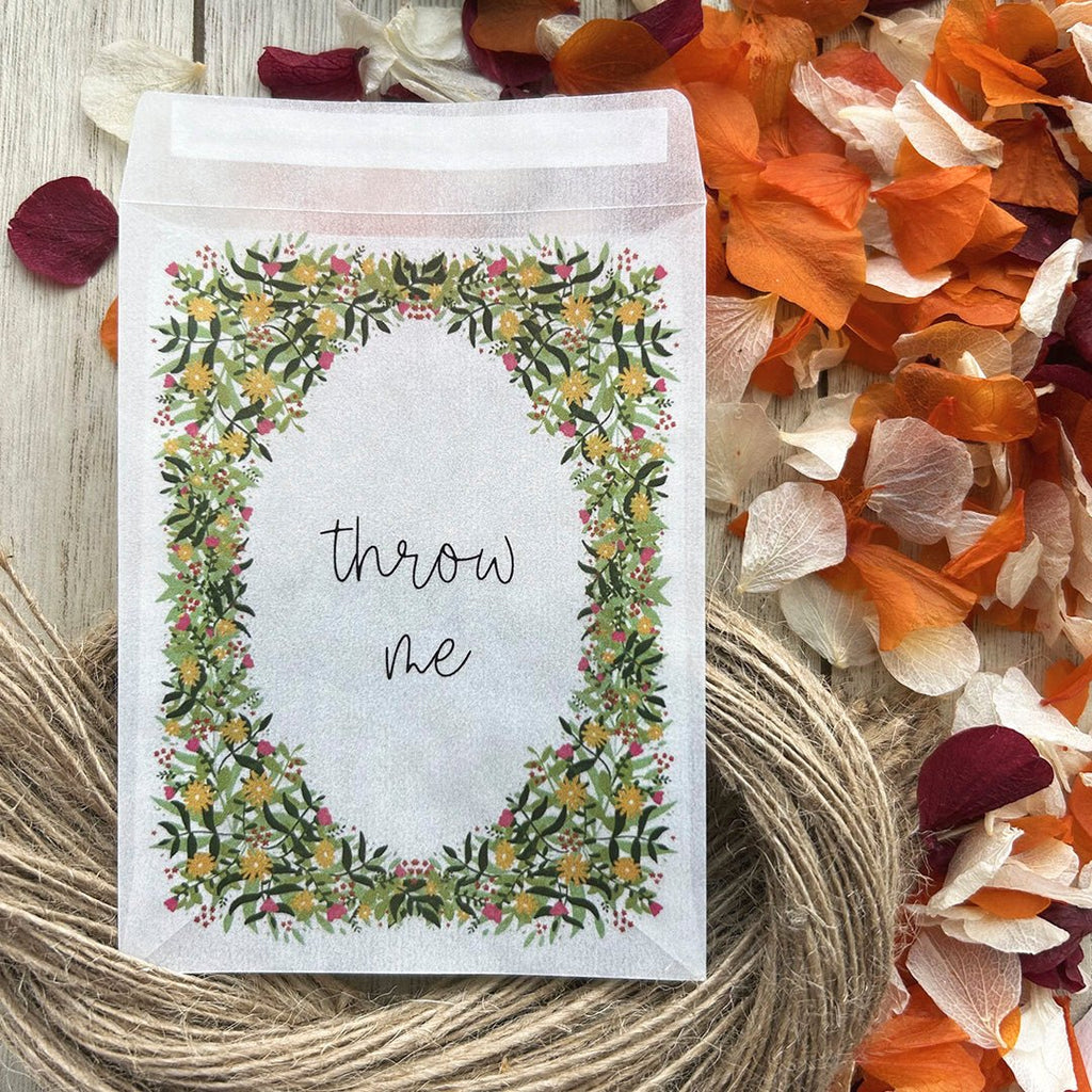 Confetti Packets - Throw Me Design 5 - Confetti Bee