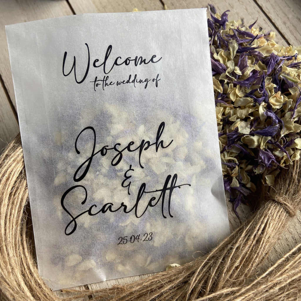 Confetti Packets - Welcome Design 3 - Confetti Bee