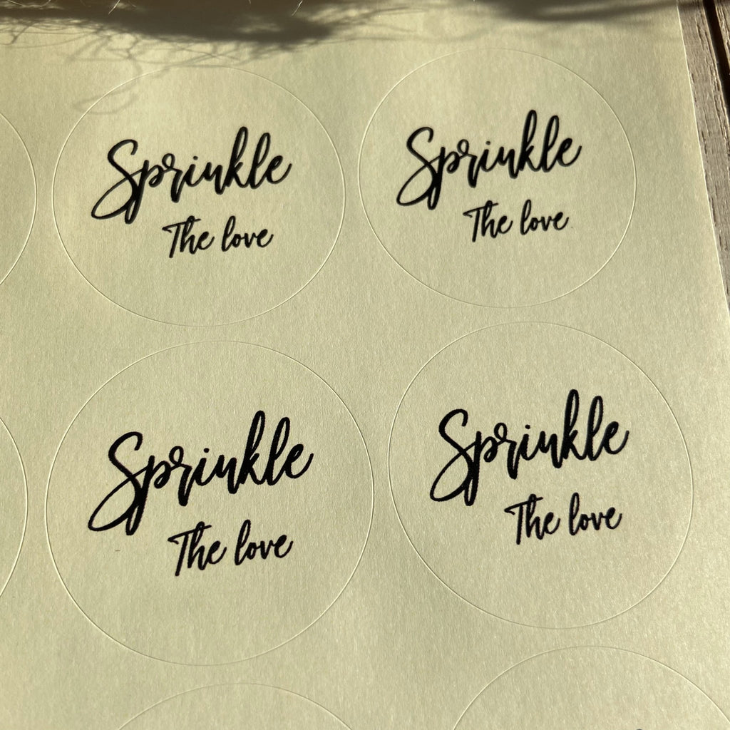 Cream Stickers - Sprinkle The Love Design 1 - Confetti Bee
