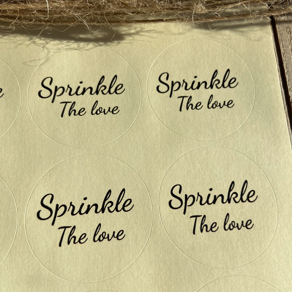 Cream Stickers - Sprinkle The Love Design 5 - Confetti Bee