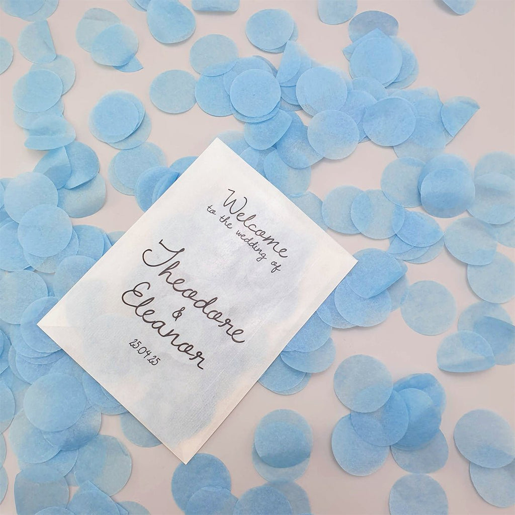 Dusty Blue Paper Confetti - Confetti Bee