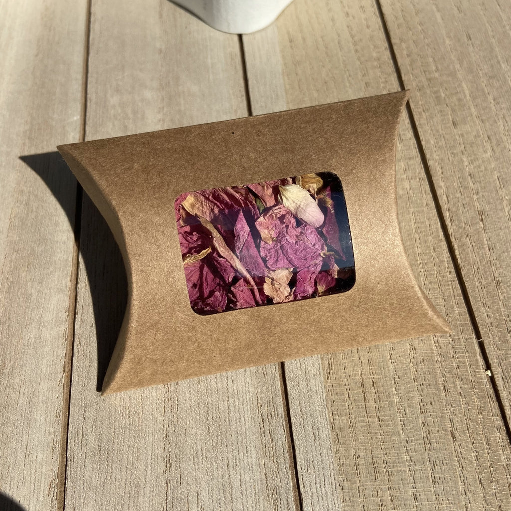 Kraft Brown Pillow Confetti Box With Window - Confetti Bee