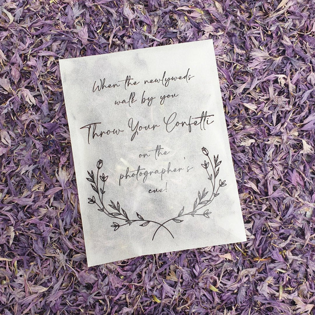 Lilac Cornflower Petal Confetti - Confetti Bee