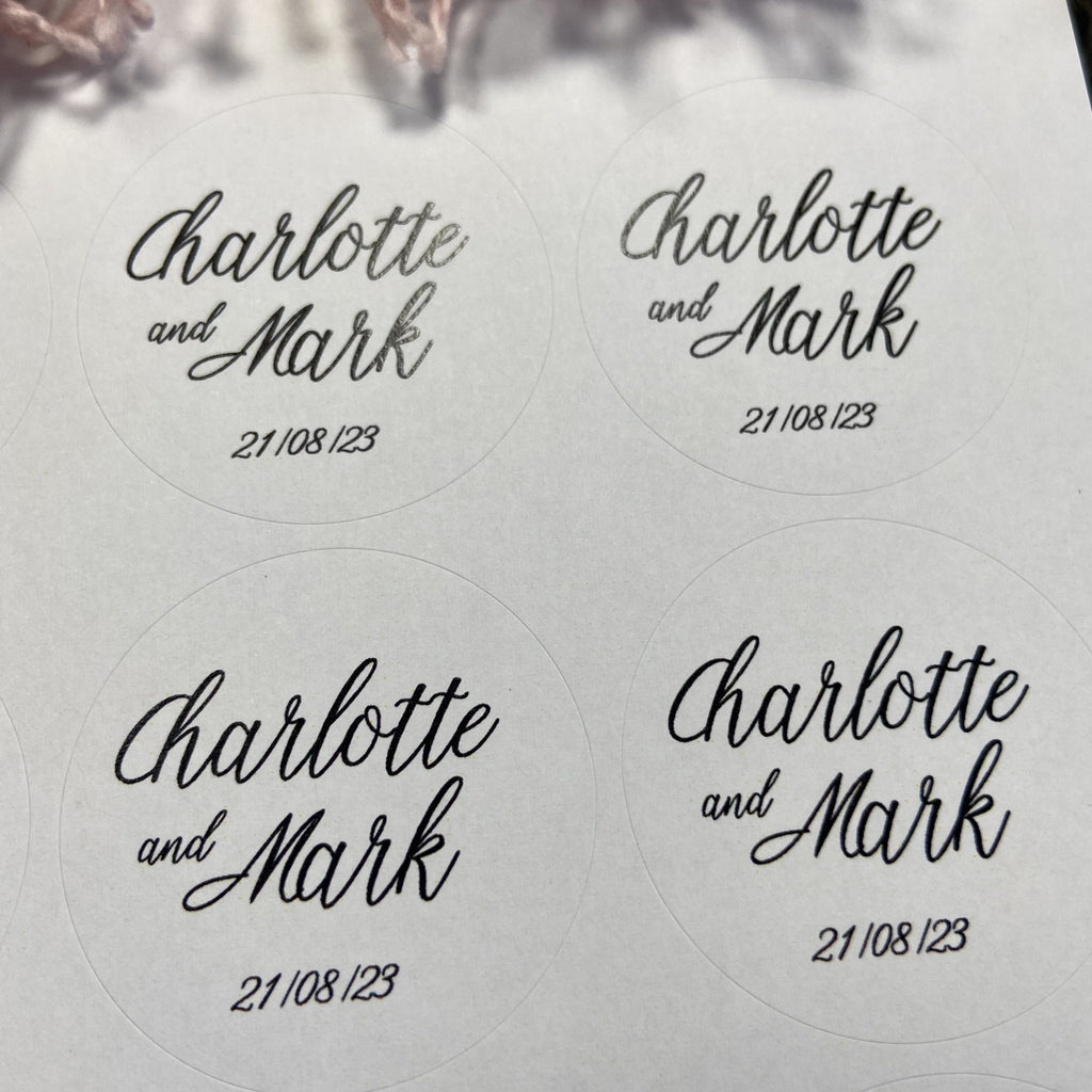 Matt White Personalised Stickers - Names Design 2 - Confetti Bee