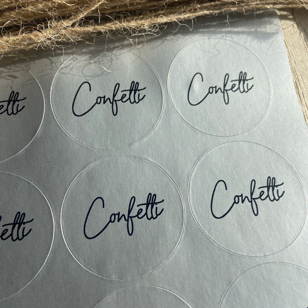 Metallic Silver Stickers - Confetti Design 3 - Confetti Bee