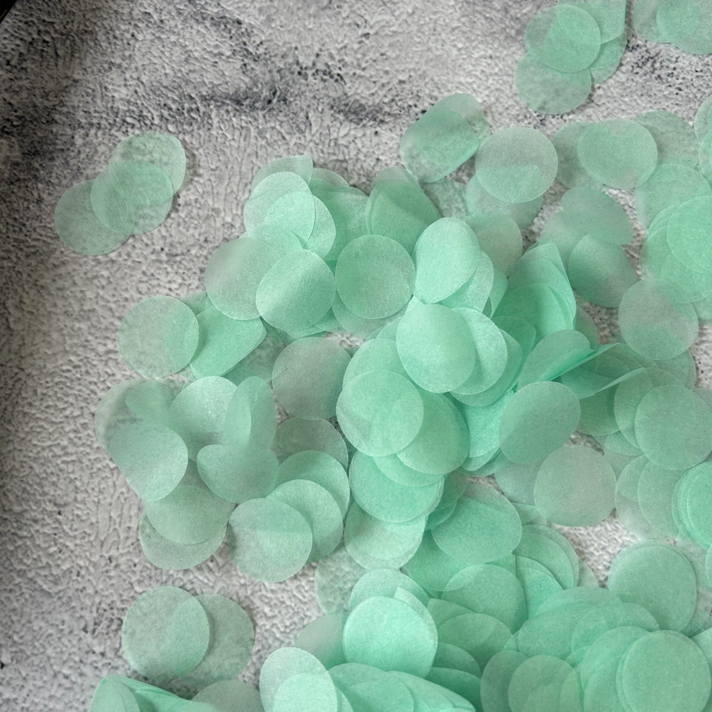 Mint Green Paper Confetti - Confetti Bee