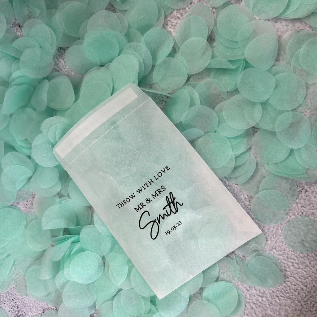 Mint Green Paper Confetti - Confetti Bee