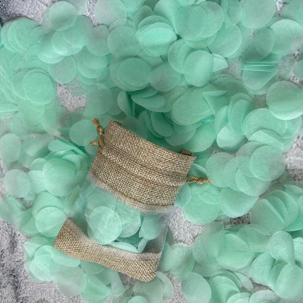 Mint Green Paper Confetti - Confetti Bee