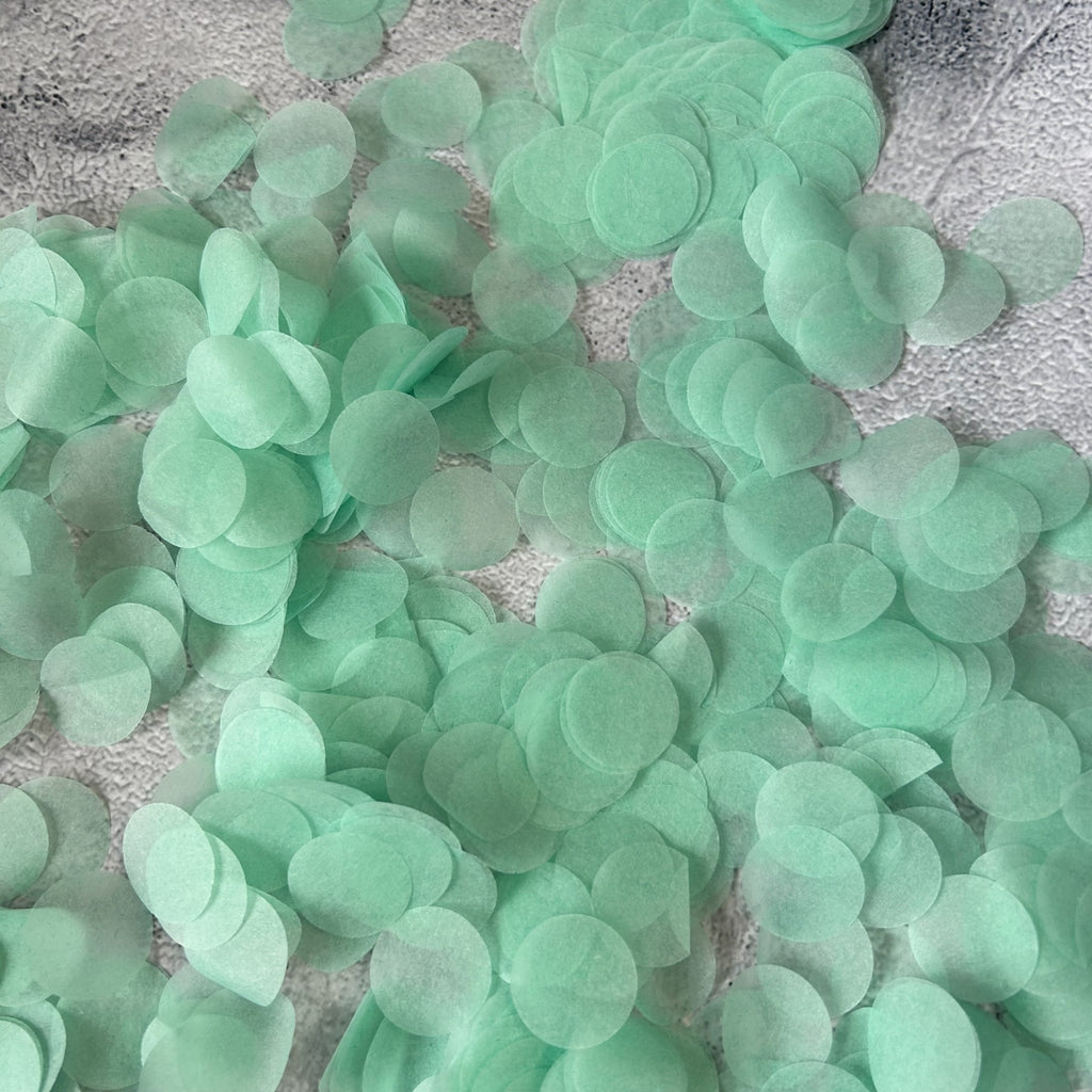 Mint Green Paper Confetti - Confetti Bee