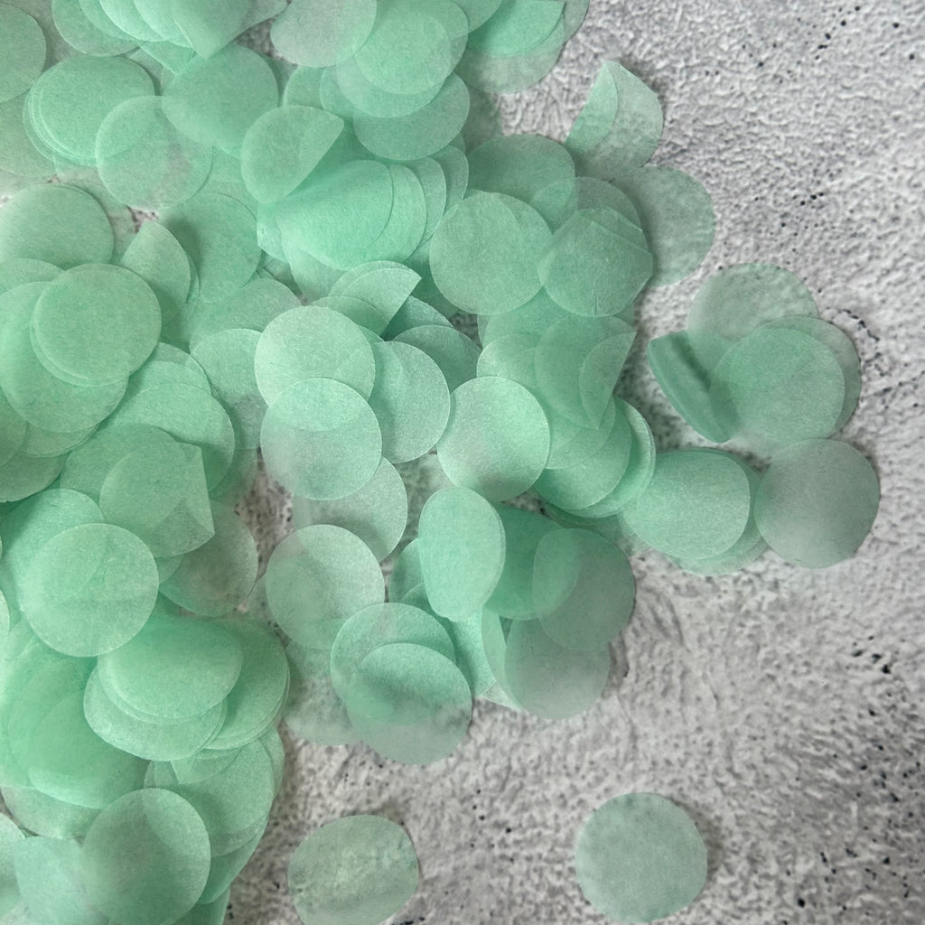 Mint Green Paper Confetti - Confetti Bee