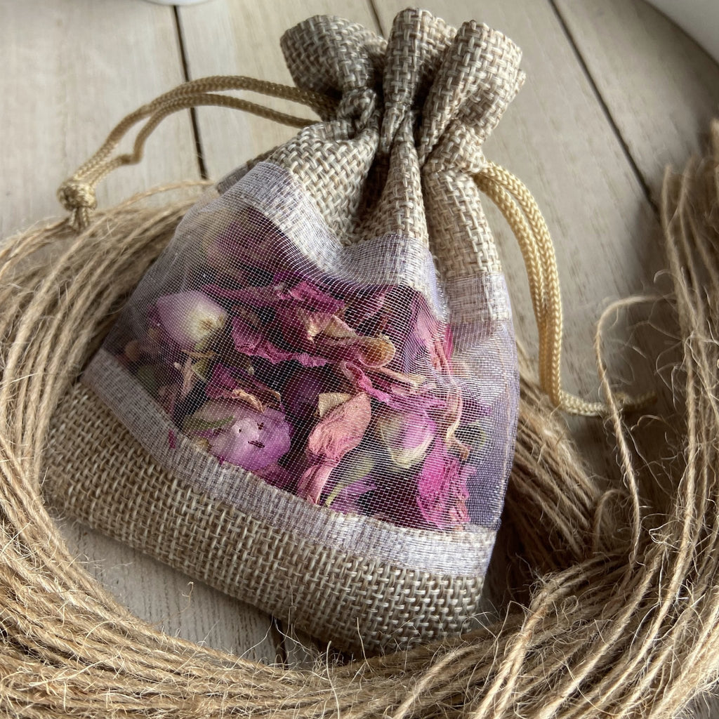 Natural Hessian Confetti Bag - Confetti Bee