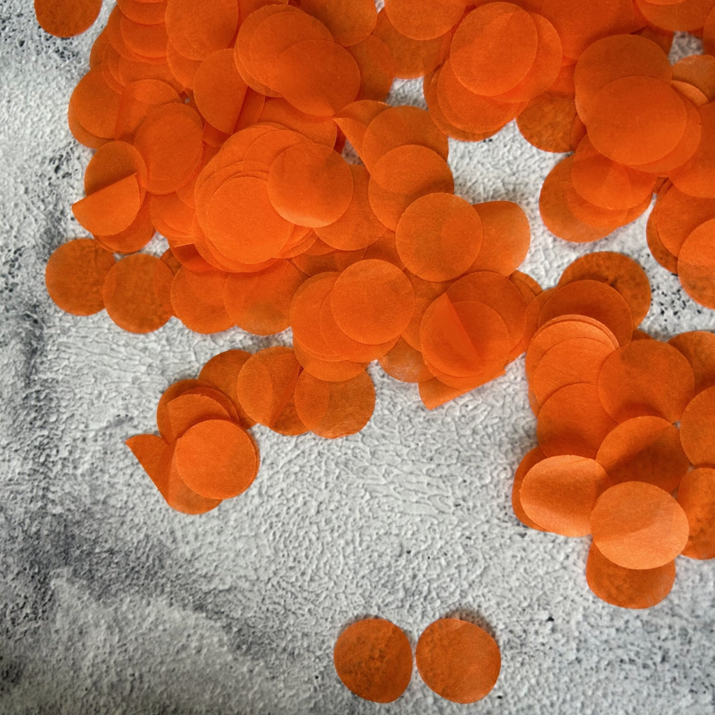 Orange Paper Confetti - Confetti Bee