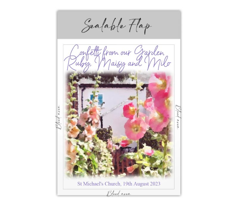Personalised Confetti Packet - Online Designer - Confetti Bee