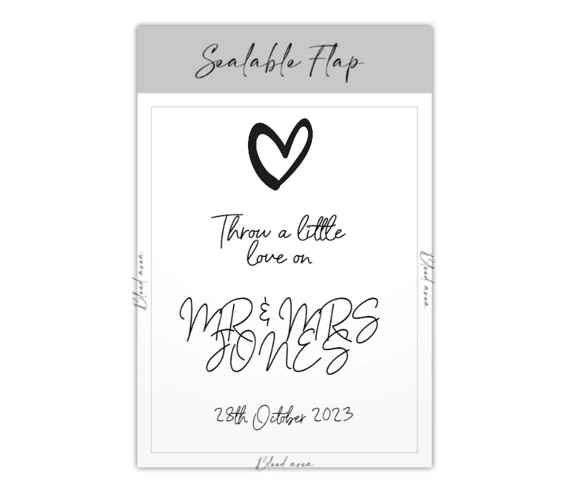 Personalised Confetti Packet - Online Designer - Confetti Bee