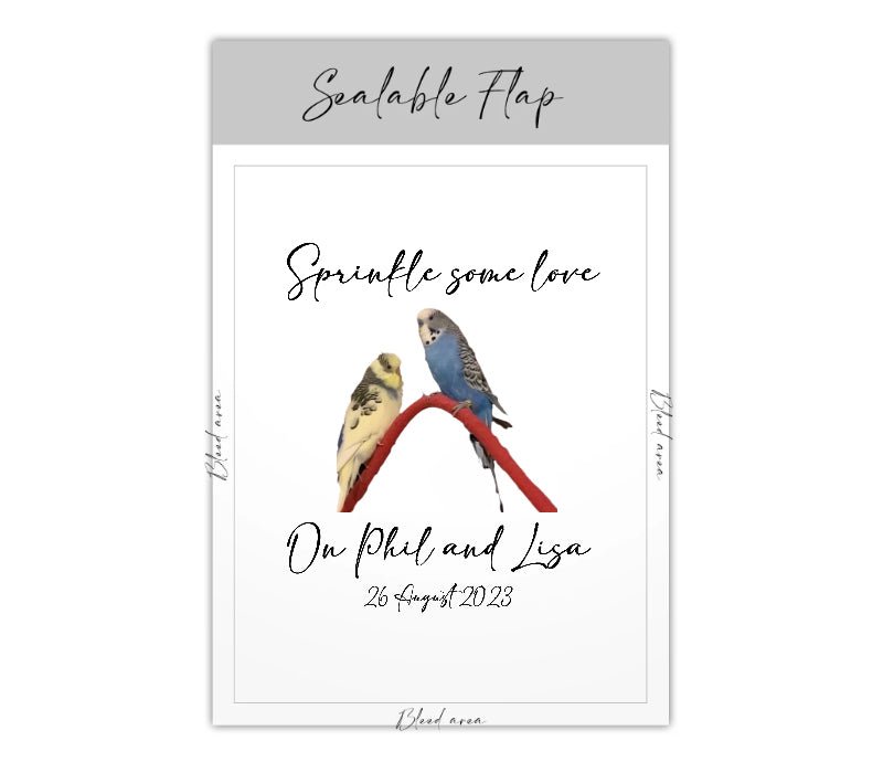 Personalised Confetti Packet - Online Designer - Confetti Bee
