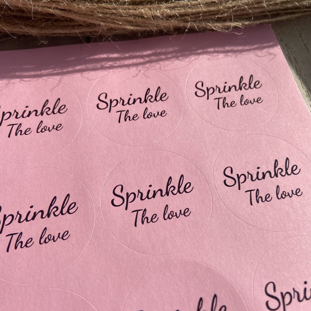 Pink Stickers - Sprinkle The Love Design 5 - Confetti Bee