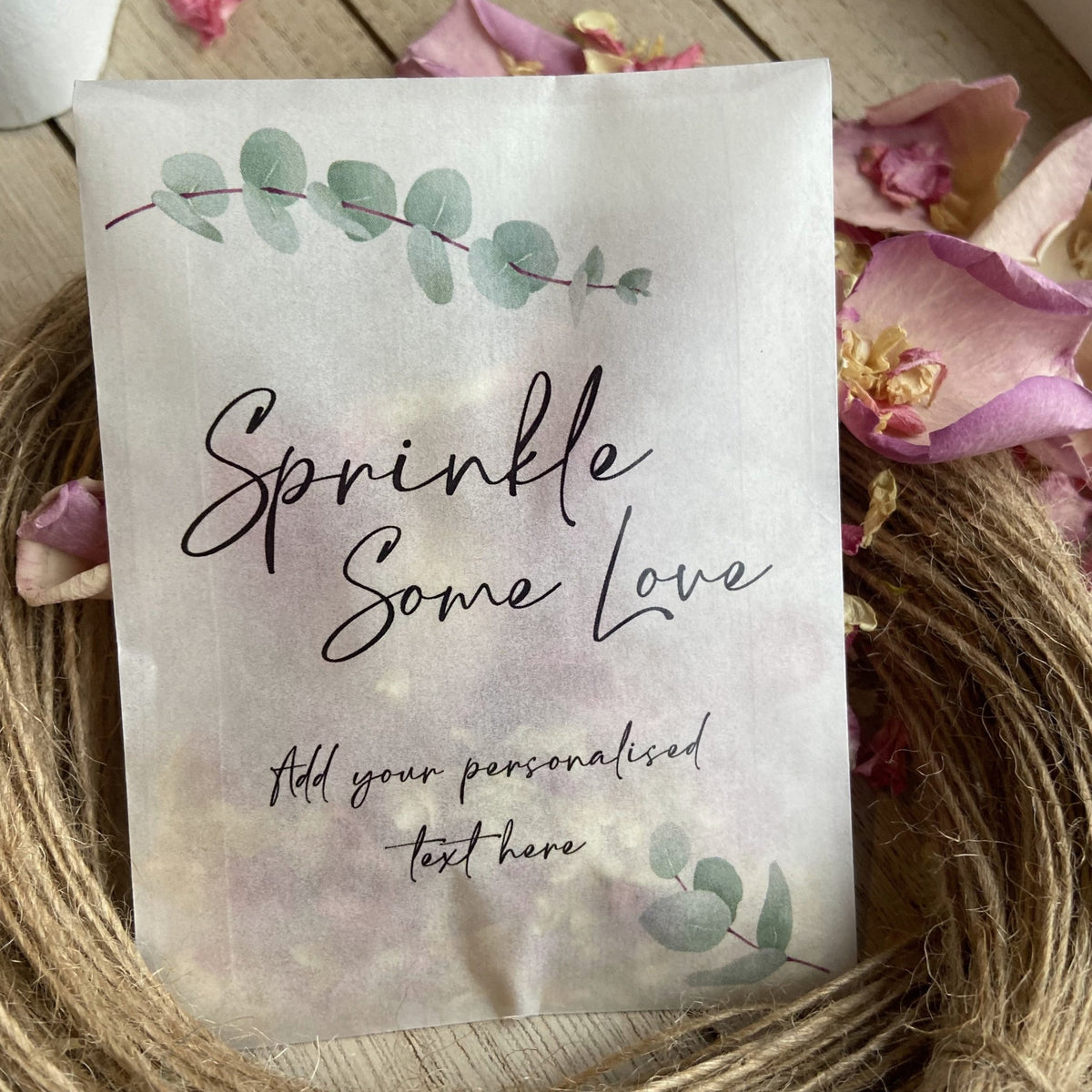 Pre Filled Glassine Personalised Confetti Packets Confetti Bee