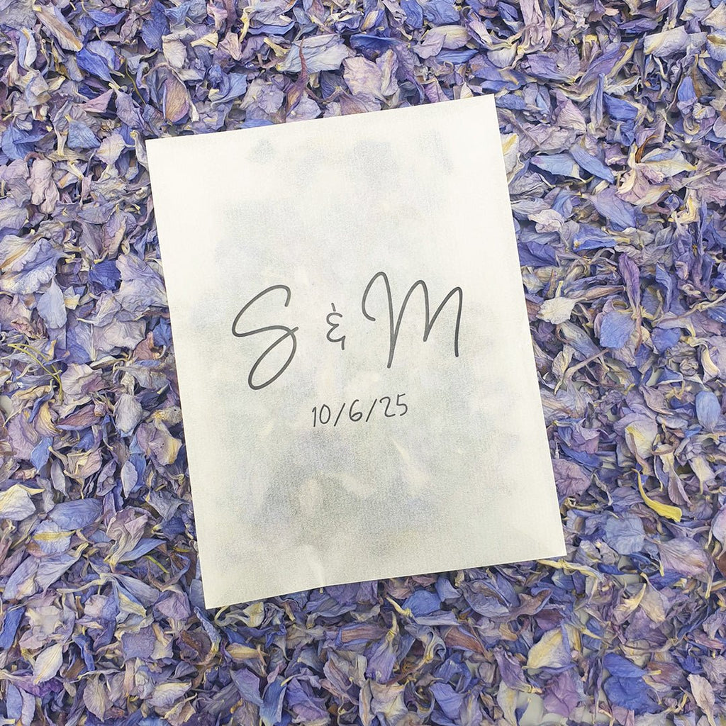 Purple Delphinium Petal Confetti - Confetti Bee