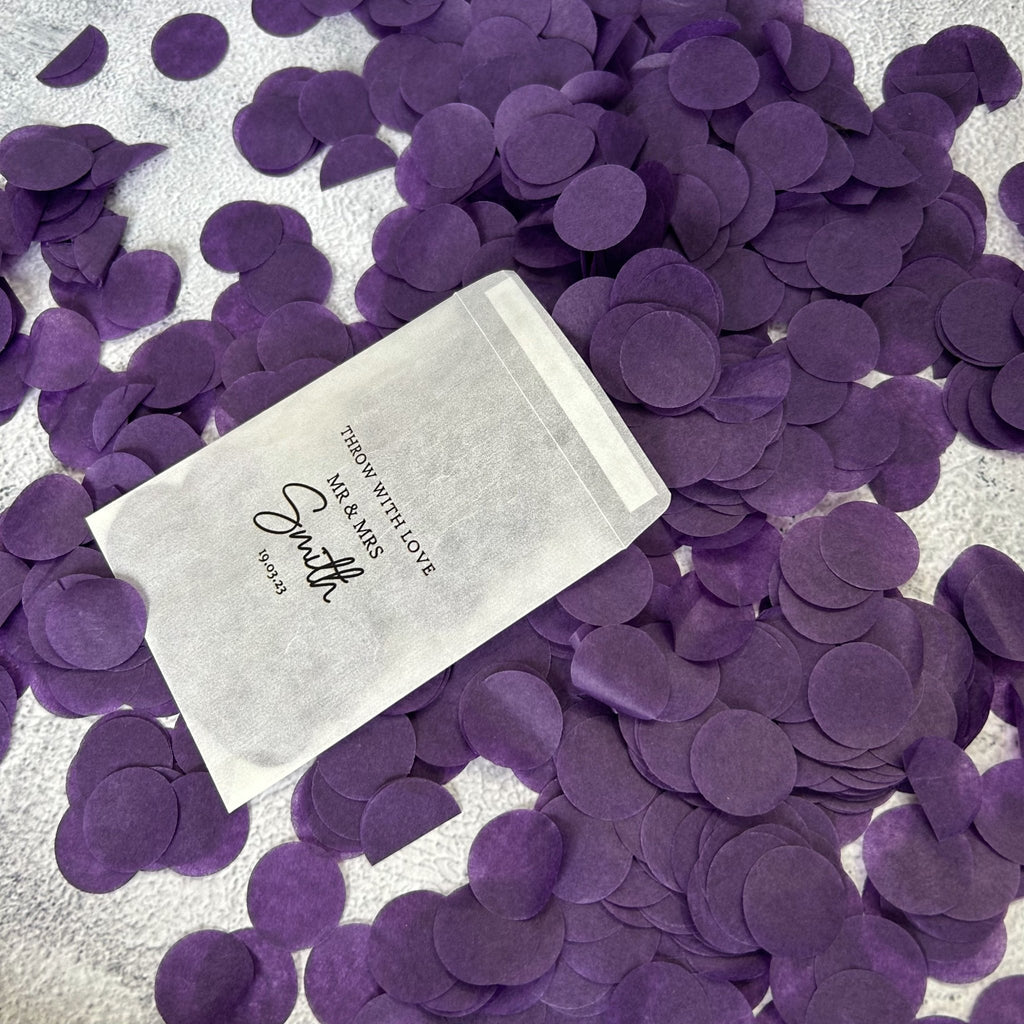 Purple Paper Confetti - Confetti Bee