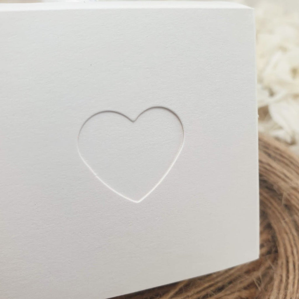 White Heart Confetti Box - Confetti Bee